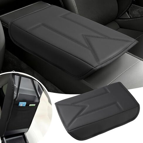Custom for 2024 2025 2026 Honda Prologue Center Console Cover Armrest Cover for Honda Prologue Accessories Arm Rest Cushion Pad Leather Middle Console Cover Armrest Seat Box Protector Black in Kuwait