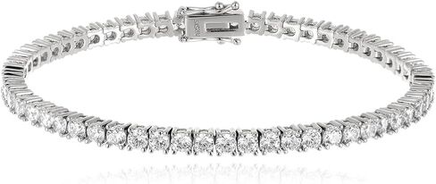 ARSIS Classic Dainty Tennis Bracelet for Women, 18K Gold/Platinum Plated Stackable Layering Bracelet Everyday Jewelry, 5A Cubic Zirconia Diamond Bracelet for Wedding Summer Beach Birthday Gift in Saudi Arabia