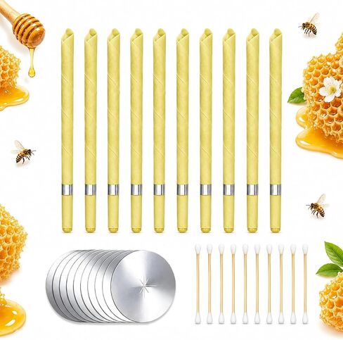 Ear Cleaning Candle and Ear Wax Removal Kit - 10 Pieces- Convenient to Use (1) in Kuwait