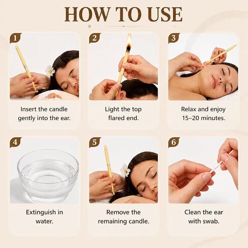 Ear Cleaning Candle and Ear Wax Removal Kit - 10 Pieces- Convenient to Use (1) in Kuwait