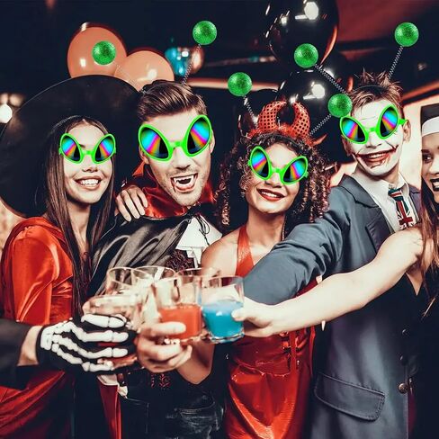 Halloween Party Accessories Alien Headband Glasses and Martian Antenna for Party in Saudi Arabia