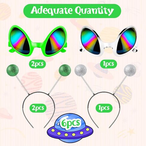 Halloween Party Accessories Alien Headband Glasses and Martian Antenna for Party in Saudi Arabia