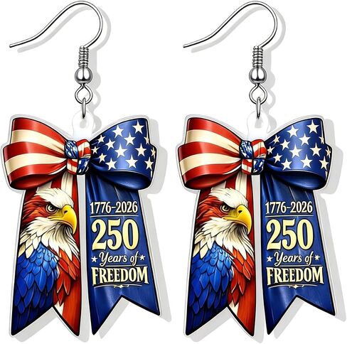 250 Anniversary USA Earrings 4th of July Patriotic Earrings for Women America 250th Anniversary Merchandise Accessories American Gifts in Kuwait