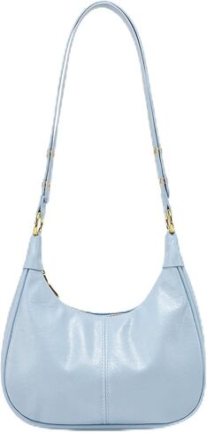 Soft Shoulder Bag for Women, Retro Crescent Shape Handbag Small Crossbody Hobo Purse in Saudi Arabia