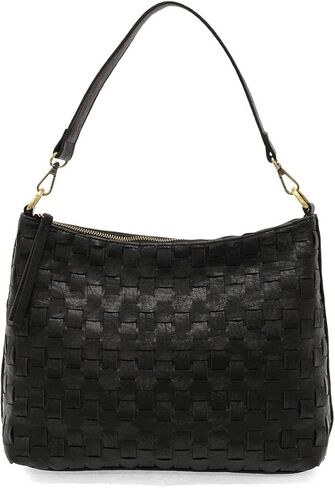 Joy Susan Winnie Woven Hobo Vegan Leather Shoulder Bag in Kuwait