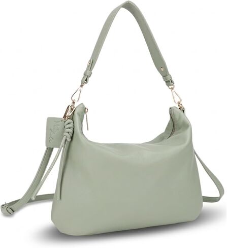 Mali+Lili Vegan Leather Slouchy Hobo Shoulder Bag, Adjustable Detachable Crossbody Strap, Crossbody Bags for Women in Saudi Arabia