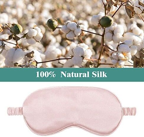 4 Pcs Silk Eye Mask for Sleeping Soft Satin Sleep Mask with Ear Plugs with Adjustable Strap Sleep Shading for Women Men Travel Nap Relaxation(Light Colors) in Saudi Arabia