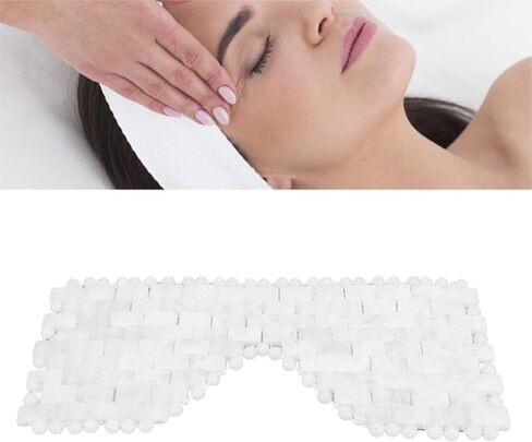 Quartz Sleep Mask White Jade Stones Anti Wrinkle Massage Eye Mask in Saudi Arabia