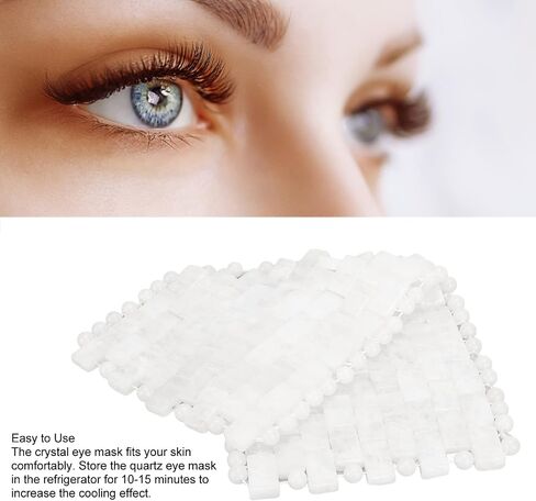 Quartz Sleep Mask White Jade Stones Anti Wrinkle Massage Eye Mask in Saudi Arabia