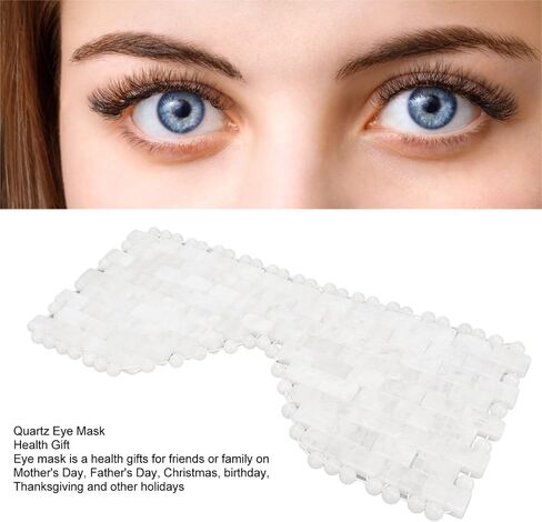 Quartz Sleep Mask White Jade Stones Anti Wrinkle Massage Eye Mask in Saudi Arabia