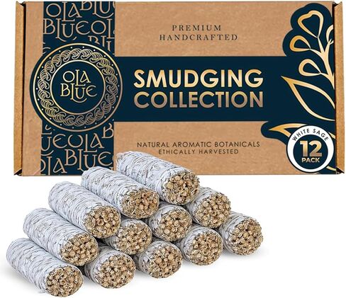 White Sage Smudge Sticks 12 Pack Premium 4 Inch Sage Bundles for House Cleansing, Energy Clearing, Smudging Rituals, Meditation & Spiritual Protection in Saudi Arabia