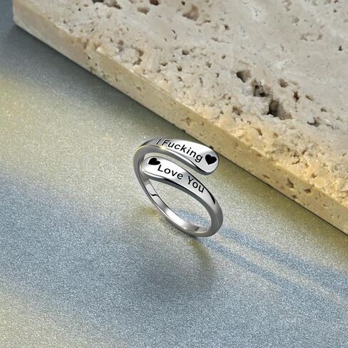 I Fucking Love You Ring 925 Sterling Silver Hope Rings Promise Jewelry Gift for Women in Kuwait