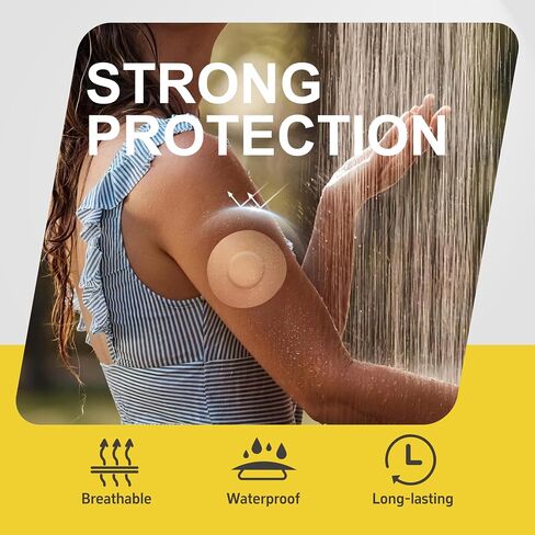 Onida Freestyle Adhesive Patches 20 Pack, Sensor Covers for Freestyle Libre 3/Plus Waterproof&Sweatproof, CGM Sensor Patches-No Glue in The Center,Pre-Cut Back Paper in Saudi Arabia