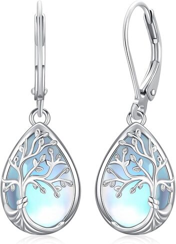 Aniu Tree of Life Dangle Drop Earrings for Women Birthday Mothers Day Jewelry Gift in Saudi Arabia