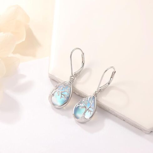 Aniu Tree of Life Dangle Drop Earrings for Women Birthday Mothers Day Jewelry Gift in Saudi Arabia