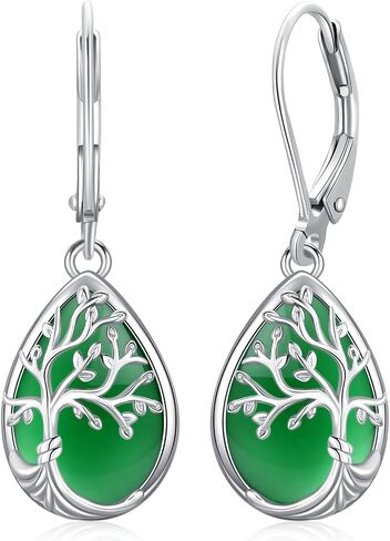 Aniu Tree of Life Dangle Drop Earrings for Women Birthday Mothers Day Jewelry Gift in Saudi Arabia
