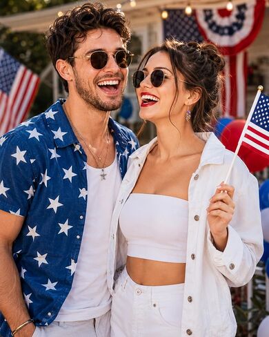 July 4th Independence Day Earrings 250th Anniversary USA Merchandise American Flag Red White Blue Earrings Gold Dangle Earrings for Women Patriotic Memorial Veterans Independence Day Gifts in Saudi Arabia