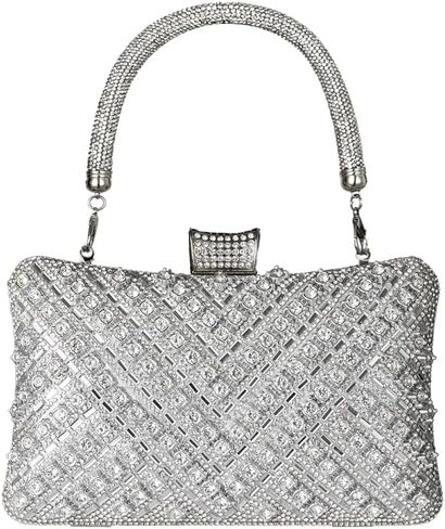 Women Rhinestone Purse, Evening Purse Crossbody Purse - Sparkly Rhinestone Clutch, Evening Clutch Bag Crystal Handbag, Formal Crossbody Clutch Bag for Women Wedding Party Evening Events in Saudi Arabia