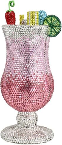 Women Luxury Goblet Rhinestone Evening Bag Cocktail Cup Crystal Clutch Full Diamonds Purse for Wedding Party Prom in Saudi Arabia