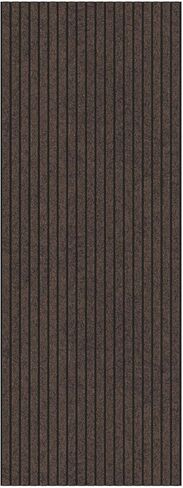 Ottomanson 2' x 12' Hallway Runner with Scraper Pile Extra Durable Non-Slip Rug Mat for Indoor & Outdoor Use - Ideal for Kitchen, Entryway, Patio & Garage - High-Traffic Carpet, Brown in Kuwait