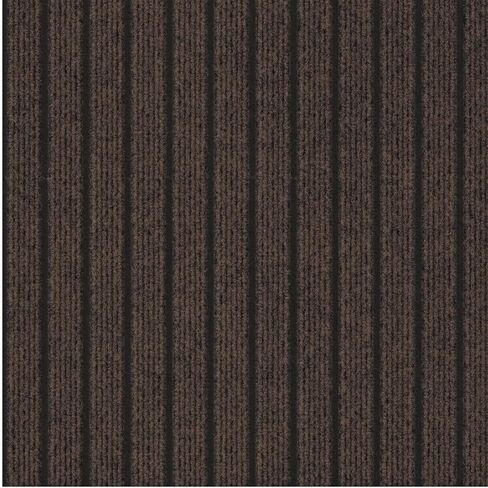 Ottomanson 2' x 12' Hallway Runner with Scraper Pile Extra Durable Non-Slip Rug Mat for Indoor & Outdoor Use - Ideal for Kitchen, Entryway, Patio & Garage - High-Traffic Carpet, Brown in Kuwait