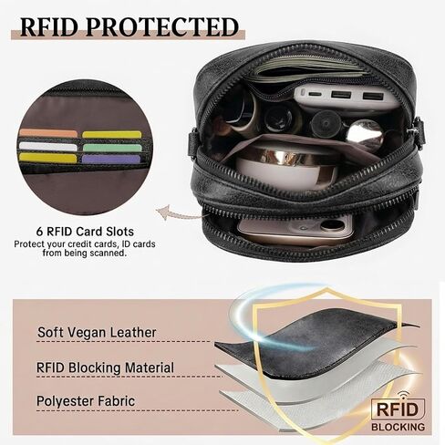 BELTANA Small Crossbody Bags for Women, Butterfly Vegan Leather Cell Phone Bag Trendy Wallet Purse with RFID Card Slots | Triple compartment in Saudi Arabia