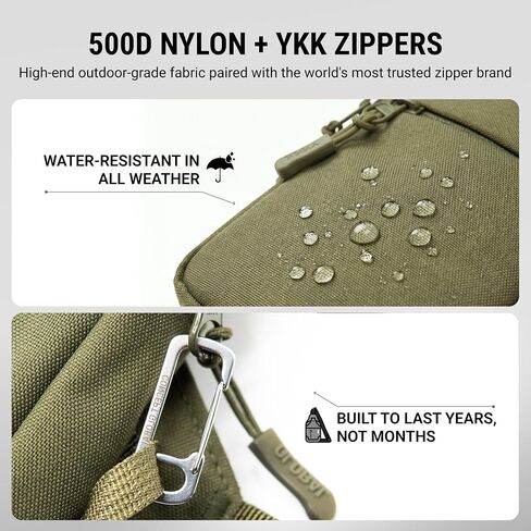 Travel Sling Bag 2.0 for Men & Women - Water Resistant Crossbody Multipocket Chest Bag with Anti-Theft & RFID in Saudi Arabia