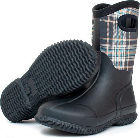 Hbxooxts Women Mud Boots Waterproof Garden Shoes, Anti-Slip Rubber Rain Boots for Women, Outdoor Work and Farming with Easy-Clean Design in Saudi Arabia