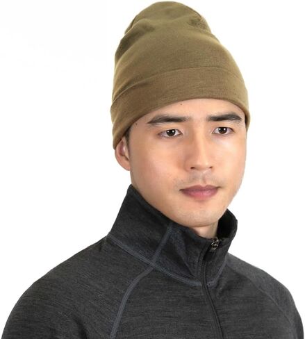 SHEEP RUN 100% Merino Wool Lightweight Wicking Cuff Beanie Hat for Ourdoor Hiking Hunting in Saudi Arabia