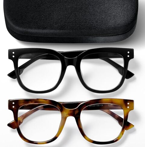 miyya Stylish Reading Glasses for Women, Cheaters Eyeglasses, Oversized Blue Light Readers, Fashion Eye Glasses in Saudi Arabia
