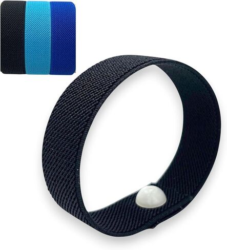 Anxiety Snap Bracelet for Focus and Stress Support – Acupressure Wristband with Snap Technique – Stretch Knit Elastic Band for Calming Habits and Sensory Support (XL 9) in Saudi Arabia