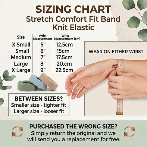 Anxiety Snap Bracelet for Focus and Stress Support – Acupressure Wristband with Snap Technique – Stretch Knit Elastic Band for Calming Habits and Sensory Support (XL 9) in Saudi Arabia