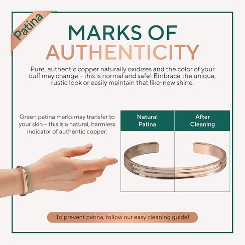 TheraCopper 100% Pure Copper Bracelets for Men & Women — Authentic Handmade Tibetan Copper Cuff Bangles — Raw, Solid & Uncoated (Plain & Tier Design) in Saudi Arabia
