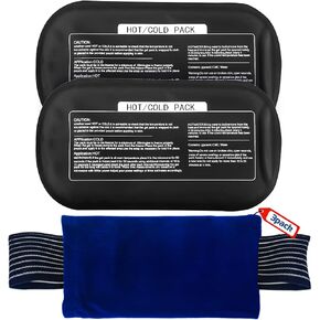 Ice Packs for Injuries Reusable (3-Piece Set) – Hot and Cold Ice Packs for Knee, Reusable Gel Wraps Support, Adjustable Ice Pack Pain Relief for Shoulders, Back Joints Muscles, Knees, Arms and Legs in Saudi Arabia