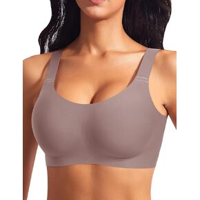 Womens Wireless Jelly Bras Plus Size No Underwire Seamless Full Coverage Comfortable Everyday Bra with Medium Support in Kuwait