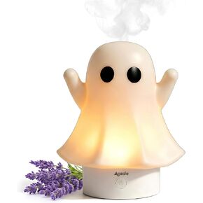 Cute Ghost Essential Oil Diffuser, 120ML Ultrasonic Cool Mist Humidifier with 7 Color Night Light & Auto Shut-Off, Ghost Room Decor for Bedroom & Office, Aromatherapy Gift for Women & Kids in Saudi Arabia