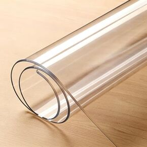 Clear Vinyl Runner Mat, 1.5mm Thick Plastic Carpet for Hallway, Entryway, Kitchen & Living Room, 4x30ft (48x360in) - Durable, Non-Slip Floor Protection in Kuwait