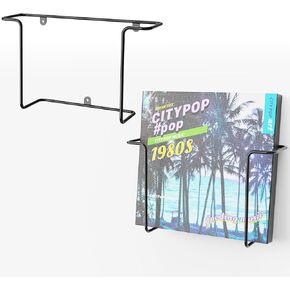 2 Packs Vinyl Wall Mount Holder,Vinyl Record Wall Mount Shelves for Vinyl Display,Metal Floating Record Wall Display Shelves for Frame Album in Saudi Arabia