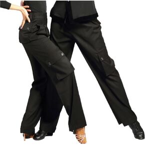 SCGGINTTANZ G4005 Latin Modern Ballroom Dance Professional Straight Pocket Trousers Pants for Men and Women in Saudi Arabia
