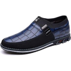 Men's Casual Dress Oxford Shoes Business Office Loafers Leather Fashion Dress Sneakers Comfort Walking Driving Shoes in Saudi Arabia