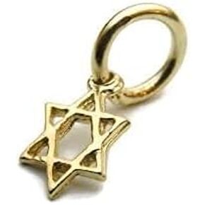 Star of David Tiny 14k Yellow Gold Charm pendant in Saudi Arabia