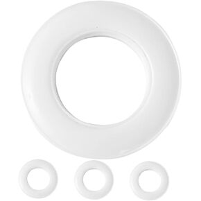 PRETYZOOM 4pcs Plastic Drapery Rings Clip Rings for Curtains Easy Install Drapery Grommets Window Curtain Clips Hooks in Saudi Arabia