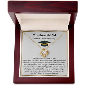 Graduation Gift For Her, 2026 Grad Love Knot/Alluring Necklace, College Graduation, High school graduate, graduation keepsake in Saudi Arabia