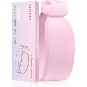 Upgrade Portable Heating Pad for Period Cramps, 5000mAh Portable Cordless Menstrual Heating Pad to Pain Relief, Cramps, Muscles, 400cm² Large Soft Heating Area, Gift for Women Girls in Saudi Arabia