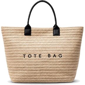 Women Straw Tote Bag Summer Beach Hobo Purse Weaving Swim Travel Woven Handbag in Saudi Arabia