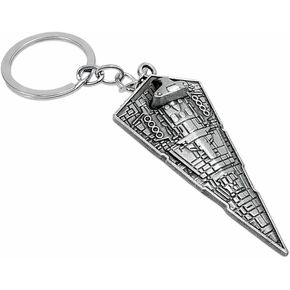 Imperial Star Destroyer Keychain – Space Fleet Warship Metal Key Ring, Sci-Fi Spaceship Collectible for Fans and Gamers in Saudi Arabia