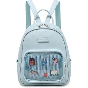 RAINBOW SMILE Kawaii Ita Bag - Clear Window Pin Display Backpack Purse for Anime Pins Display in Saudi Arabia