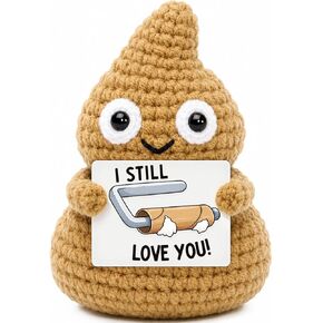 WELLBANEE Mini Sister Birthday Gifts from Sister Funny Gag Crochet Poop | Big Sister Gifts from Sisters Brother, Handmade Crochet Poo, Gifts for Best Friend Woman, Back To School Christmas Decor in Saudi Arabia