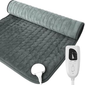 CuPiLo Heating Pad for Back, FSA Eligible HSA Store 17"x33" Large Heat Pad for Period Cramps, Electric Heating Pads for Neck and Shoulders and Back, 6 Heat Settings, Fathers Day Dad Gifts for Men in Saudi Arabia