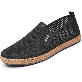Men's Canvas Slip on Shoes Casual Loafers Comfortable Walking Boat Sneakers Fashion Breathable Deodorizing Espadrilles for Men in Saudi Arabia